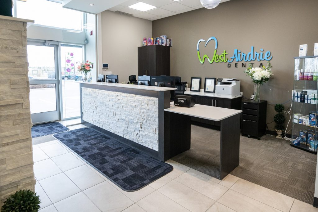 Welcoming Reception Area West Airdrie Dental | General & Family Dentist | West Airdrie